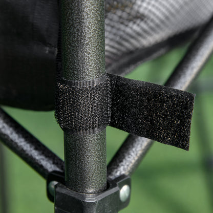 Folding Aluminum Camping Table Folding Table with Mesh Bag Portable Picnic Table for Camping Garden Party Picnic Balcony Black 70 x 70 x 69 cm