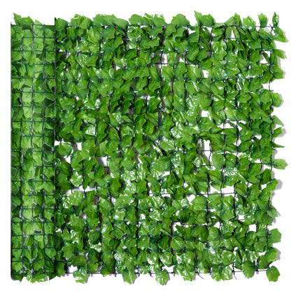 Artificial Hedge Privacy Screen, UV Protected Privacy Screen, Green Balcony Privacy Screen, Fence Privacy Screen with Leaves, Hedge Fence, Wall Artificial 300 x 100 cm for Garden Wedding