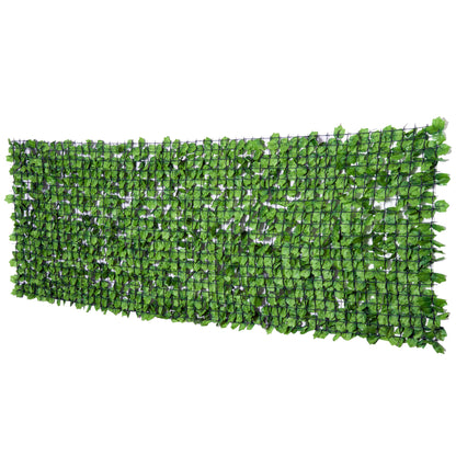 Artificial Hedge Privacy Screen, UV Protected Privacy Screen, Green Balcony Privacy Screen, Fence Privacy Screen with Leaves, Hedge Fence, Wall Artificial 300 x 100 cm for Garden Wedding