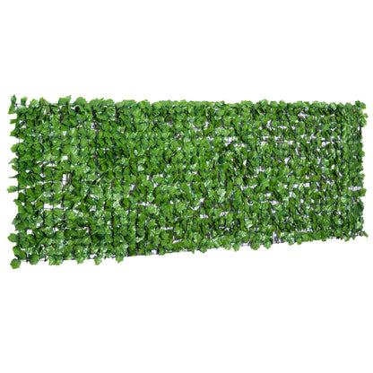 Artificial Hedge Privacy Screen, UV Protected Privacy Screen, Green Balcony Privacy Screen, Fence Privacy Screen with Leaves, Hedge Fence, Wall Artificial 300 x 100 cm for Garden Wedding