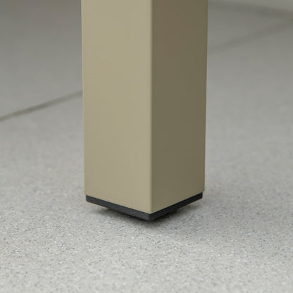 4 Piece Garden Lounge Set with Loveseat, 2 Armchairs, and Glass Top Coffee Table, Removable Padded Cushions, Gold