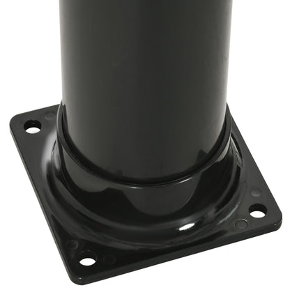 20L Garden Solar Shower Outdoor Shower with Round Shower Head Hot Water Tap Max. 60℃ and Foot Shower for Pool Patio Beach 15.5x15.5x222 cm Black