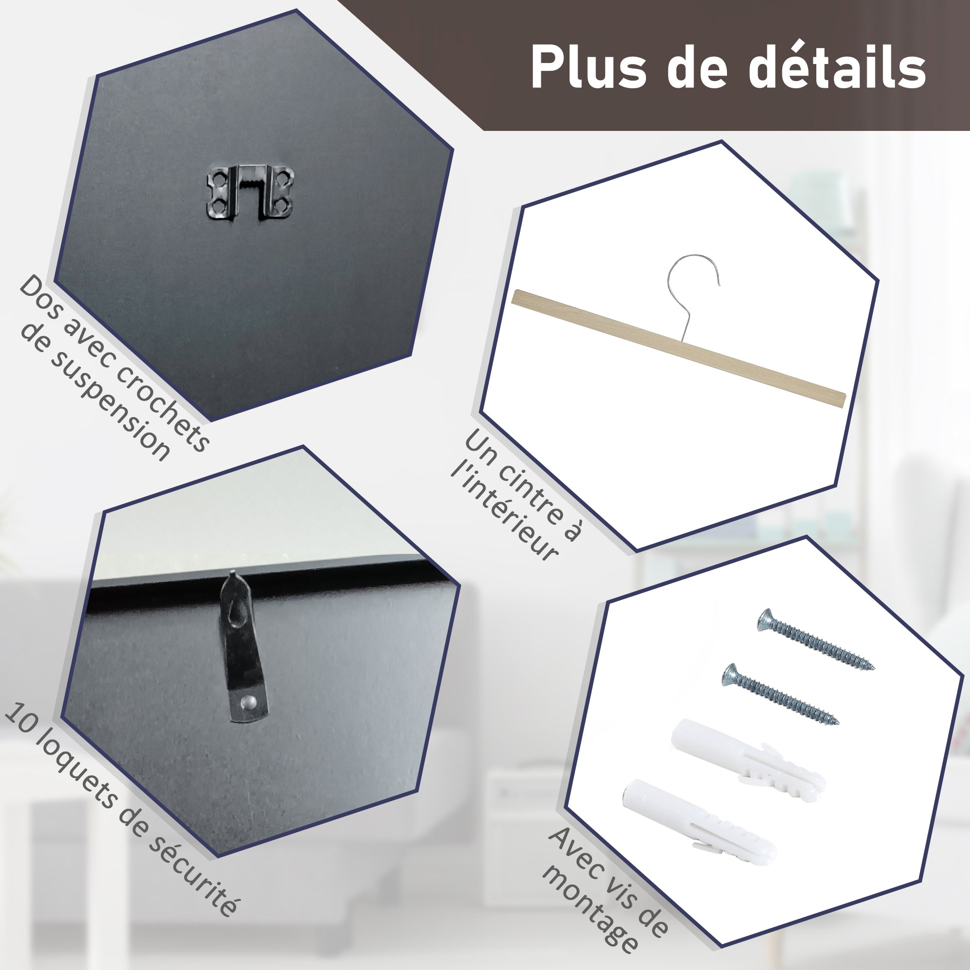 Frame box T-frame jersey frame in aluminum and UV protection acrylic, 60 x 80 cm