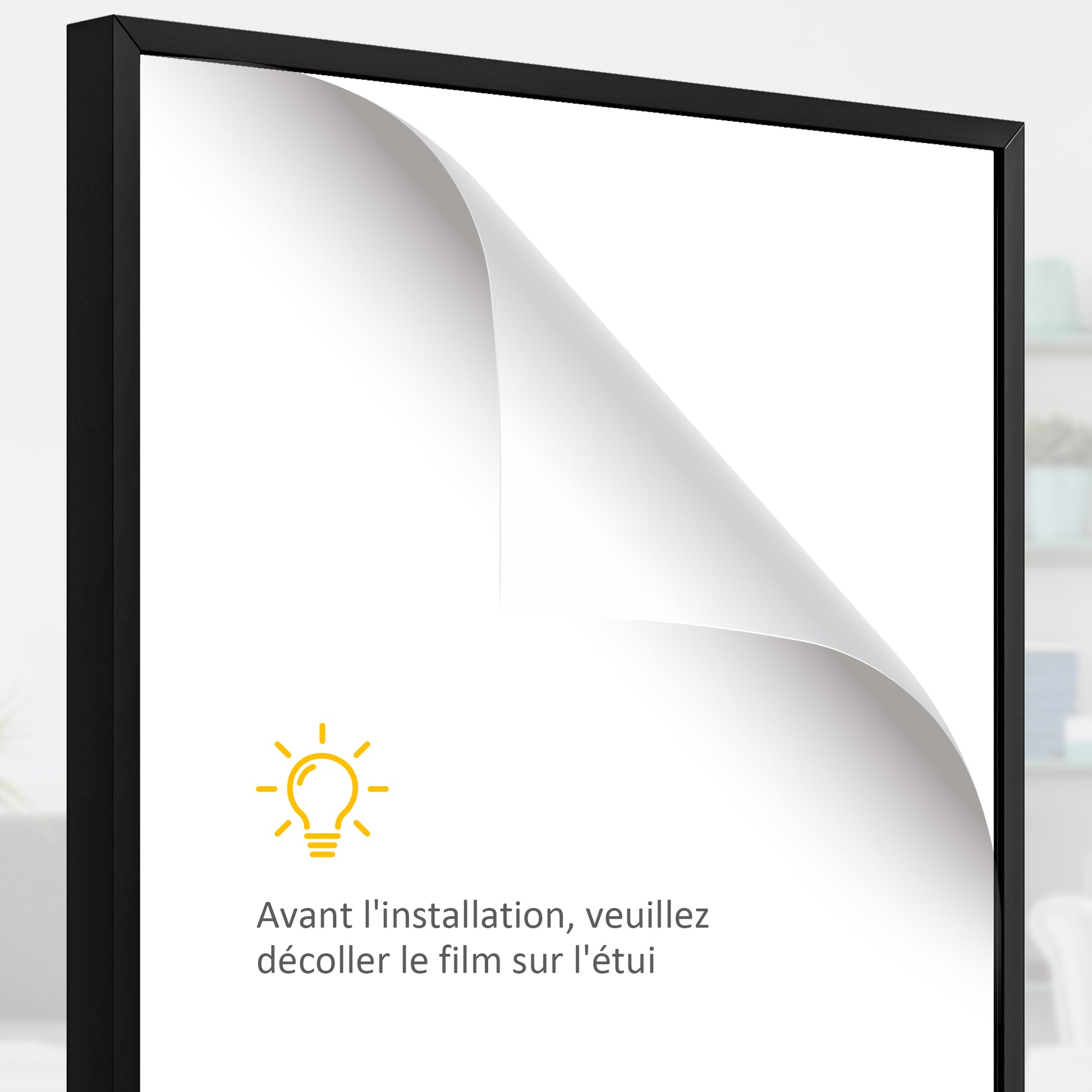 Frame box T-frame jersey frame in aluminum and UV protection acrylic, 60 x 80 cm