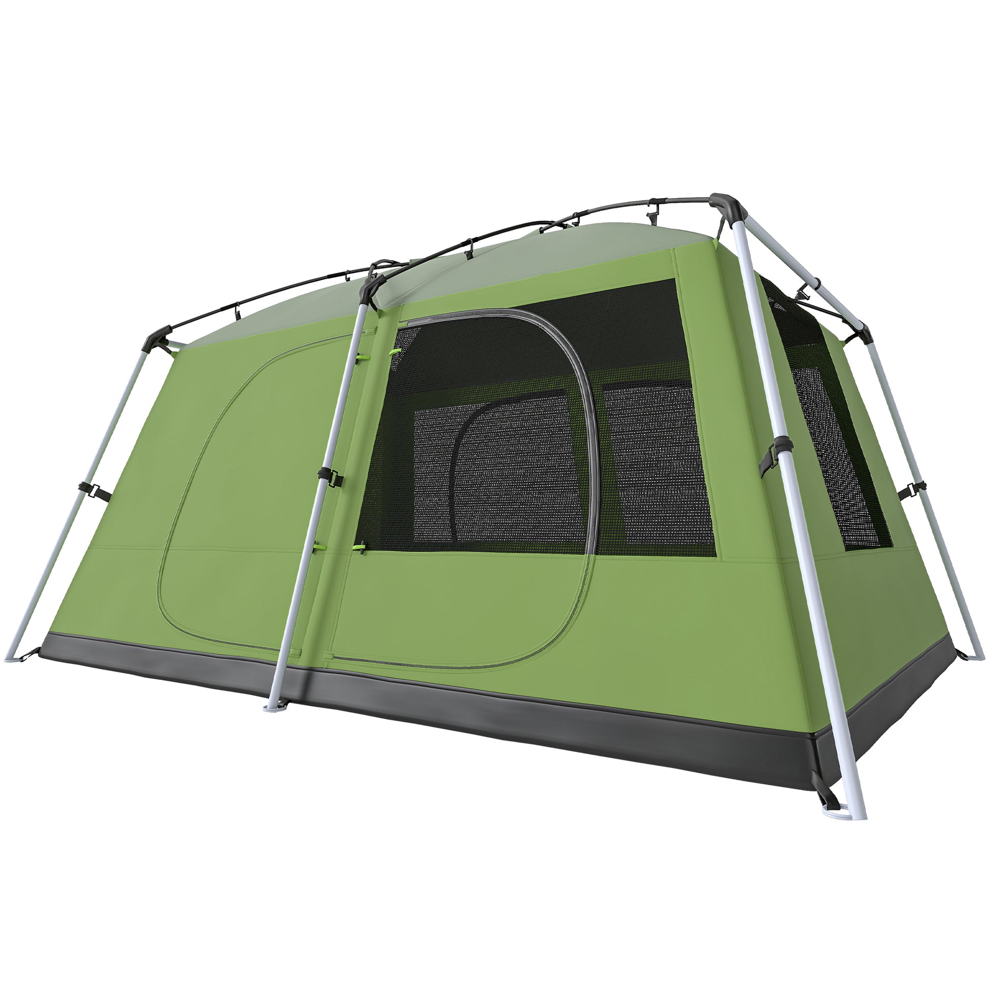 Camping Tent for 4-8 People Light, Stable Waterproof Tunnel Tent with Canopy, Windows, Hooks, Side Pocket, Family Tent with 2000mm Water Column Tent for Camping Travel Trekking