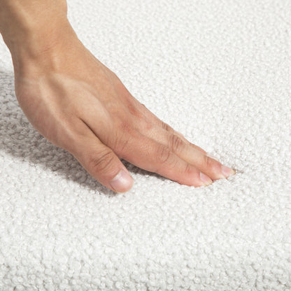 Office Chair, Height Adjustable Desk Chair, Relaxing Chair with Steel Frame, Swivel Chair with Velvet Look, for Office, Study Room, Cream White