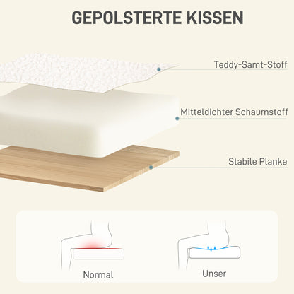 Office Chair, Height Adjustable Desk Chair, Relaxing Chair with Steel Frame, Swivel Chair with Velvet Look, for Office, Study Room, Cream White