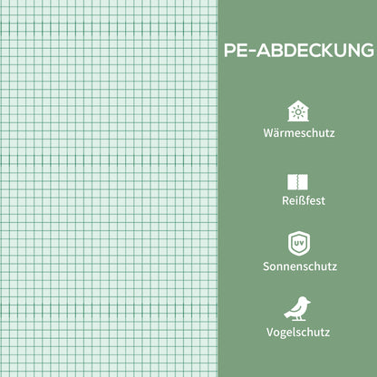 Greenhouse with Rollers, Shelves, Winterproof Steel Foil Greenhouse, Cold Frame for Balcony, Garden, Tomato House 69 x 50 x 165 cm, Tomato Greenhouse for Tomatoes, Flowers, Plants, Green