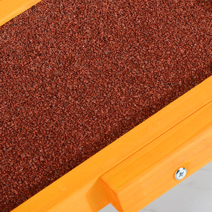 Dog Seesaw, Dog Agility Seesaw made of Wood, Non-Slip Dog Agility Ramp for Dogs under 30 kg, Weatherproof Dog Training Outdoor Dog Sport for Balance, 180 x 30 x 30 cm Natural Wood