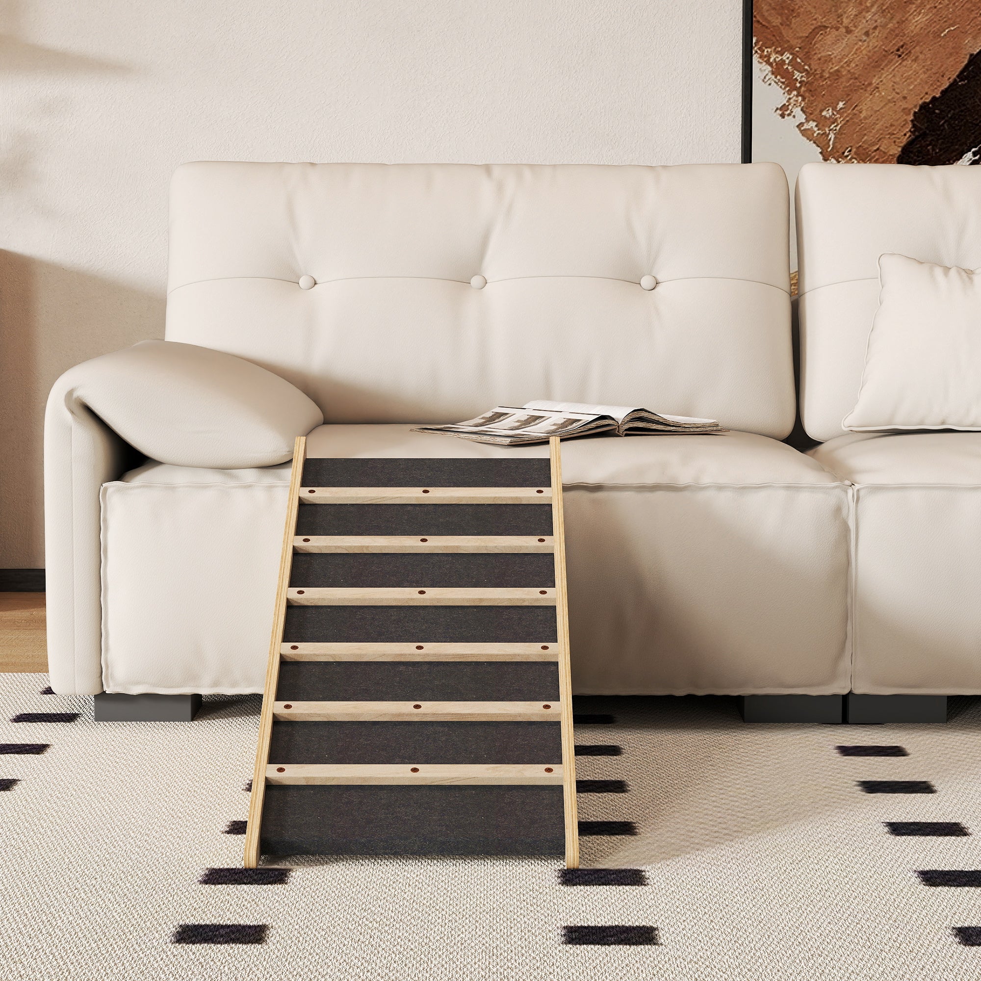 Dog Ramp Pet Ramp, Car Ramp, Non-Slip Dog Entry Aid for Medium Dogs up to 20 kg, 90 x 40 x 45 cm