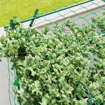 Steel Rust-Free Rose Trellis with Triangular Support Design 223x223x223 cm Rose Arch for Climbing Plants Garden Trellis for Indoor Plants Plant Trellis for Vegetables Flowers Green