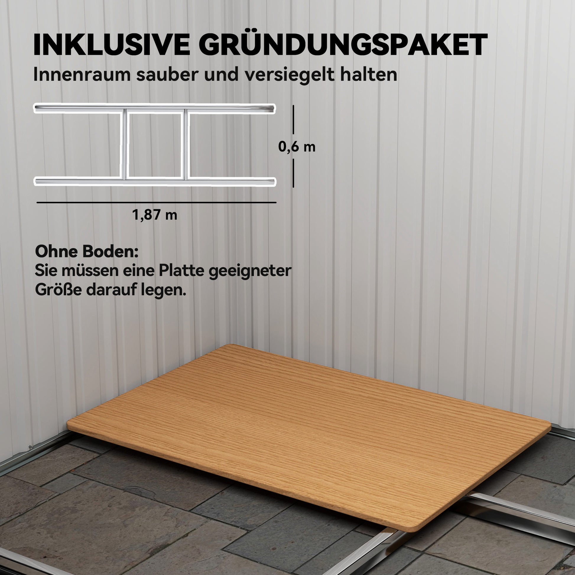 Metal Garden Shed 2.3 m² 207 x 130 x 182 cm Tool Shed with Pent Roof Window Foundation Sliding Doors Weatherproof Outdoor Garden Shed for Backyard Black