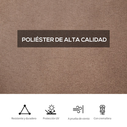 4 Side Walls for Gazebo 3x2 m Gazebo Sides with Hooks Curtain without Windows Garden Gazebo Side Replacement Outdoor Party Brown