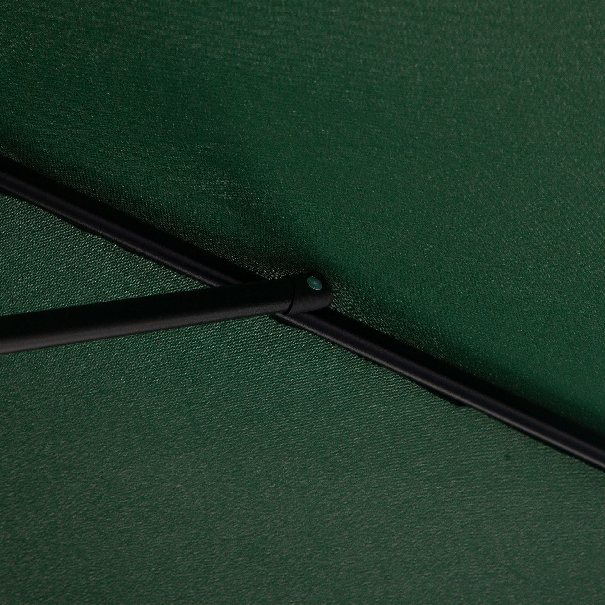Rectangular Umbrella 230x130x245 cm Wall Parasol Half Umbrella with Crank UV 30+ Protection Waterproof Umbrella for Balcony Terrace Garden Green