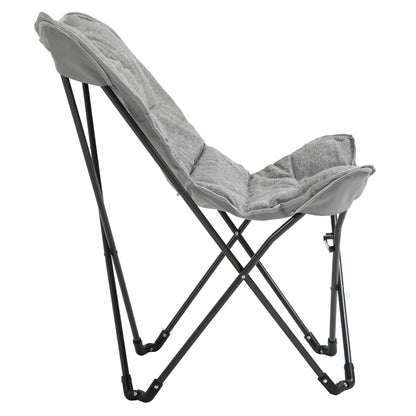 Folding Chair Foldable Camping Chair Padded Outdoor Folding Chair up to 120kg Load-Bearing Robust Fishing Chair Garden Chair for Garden Camping Beach