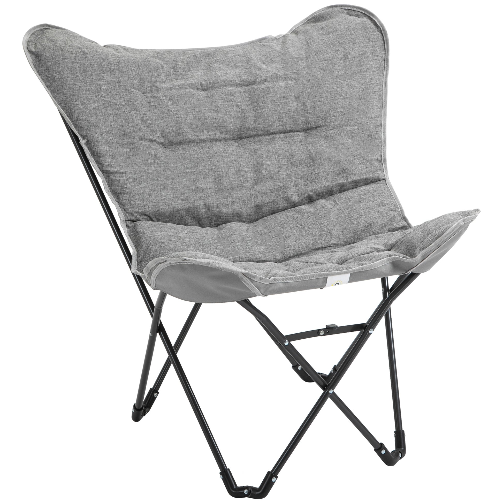 Folding Chair Foldable Camping Chair Padded Outdoor Folding Chair up to 120kg Load-Bearing Robust Fishing Chair Garden Chair for Garden Camping Beach