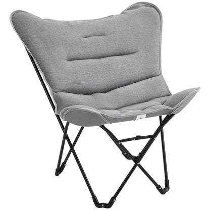 Folding Chair Foldable Camping Chair Padded Outdoor Folding Chair up to 120kg Load-Bearing Robust Fishing Chair Garden Chair for Garden Camping Beach