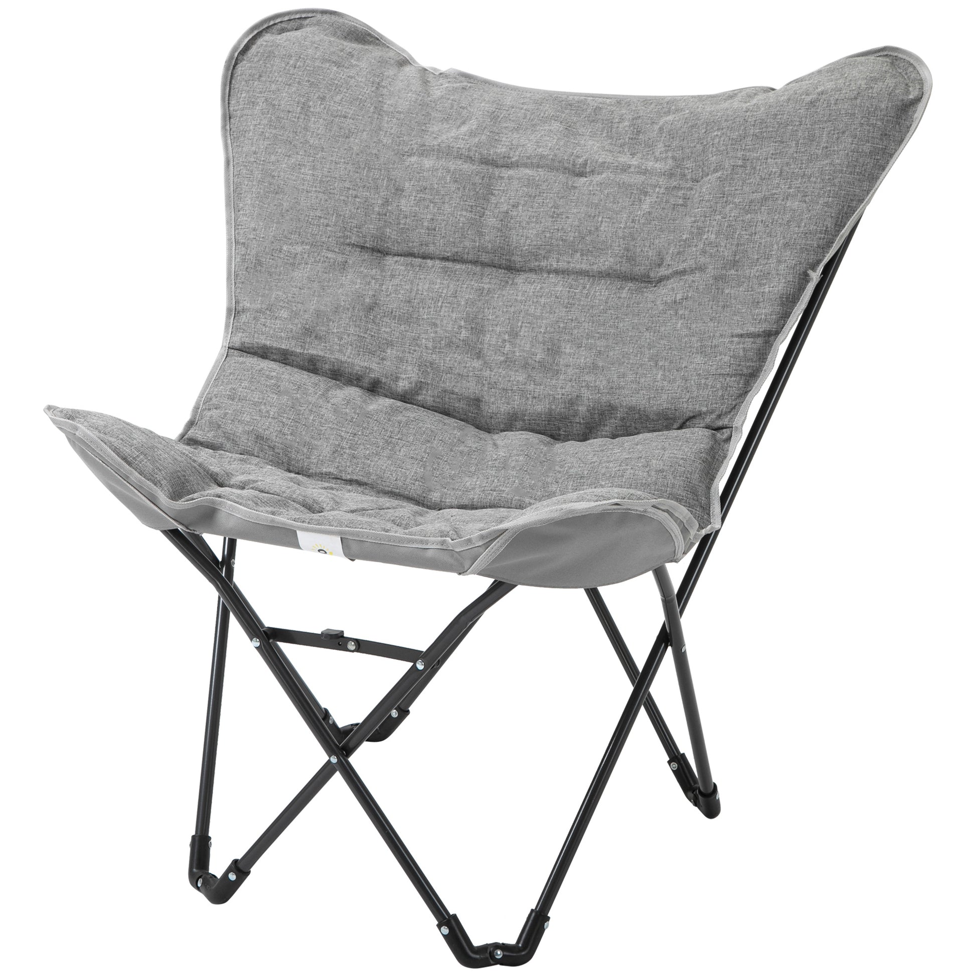 Folding Chair Foldable Camping Chair Padded Outdoor Folding Chair up to 120kg Load-Bearing Robust Fishing Chair Garden Chair for Garden Camping Beach