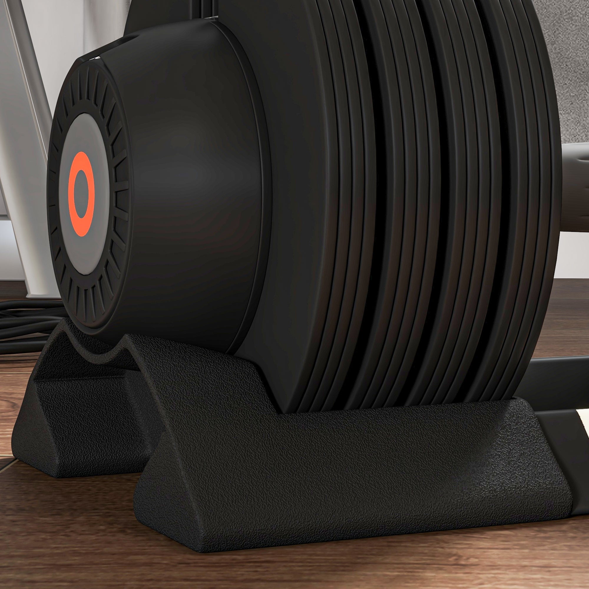 SPORTNOW Adjustable Single Dumbbell, 3.5/6/8/10 kg Dumbbells with Storage Tray, Dumbbell with Non-slip Grips, for Strength Training, Weightlifting, Steel, Black