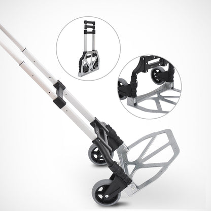 Aluminum Trolley Transport Collapsible Hand Trolley Stack Trolley Aluminum max. 70 kg capacity