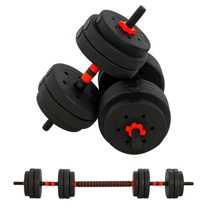 2 in 1 Dumbbells Set 25 kg Adjustable Dumbbell & Barbell Professional Dumbbell Strength Training and Weightlifting for Home Fitness