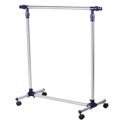 Coat Rack Clothes Rack with Wheels Height Adjustable and Extendable Clothes Rail Clothes Horse Freestanding Wardrobe for Entryway Stainless Steel 86 x 45 x 95 cm