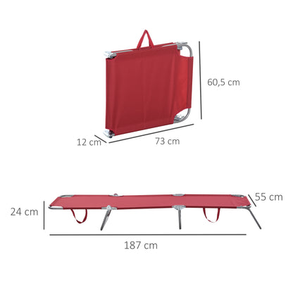 Foldable Sun Lounger Garden Lounger, Lounger Chair with 5-Position Adjustable Backrest, Weatherproof Camping Lounger, Garden Chair up to 120 kg load capacity, for Garden Holiday Outdoor Beach Pool, Burgundy