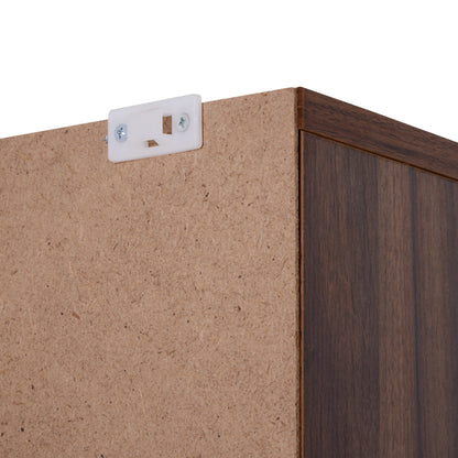 CD/DVD Storage Shelf Storage Unit for 1116 CDs 36 Height-Adjustable Compartments 102 x 24 x 195 cm Brown