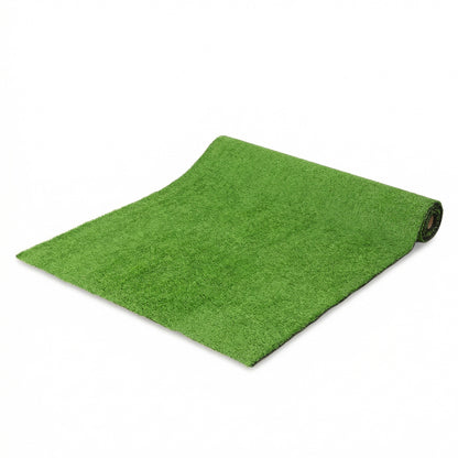 Artificial Grass 1 x 4 m (3.3 x 13.1 ft), 10 mm Pile, Self-Draining Lawn Mat for Garden, Terrace, Patio, Balcony — Green