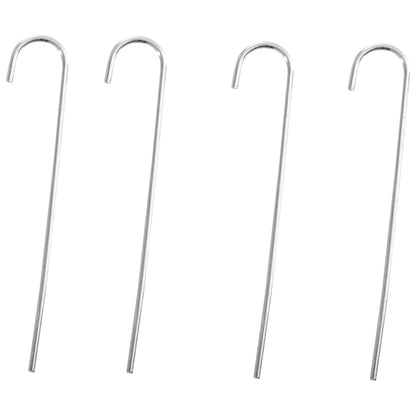 Garden Soccer Goal with Central Target and Metal Frame, Oxford Fabric, 186x62x123 cm, White