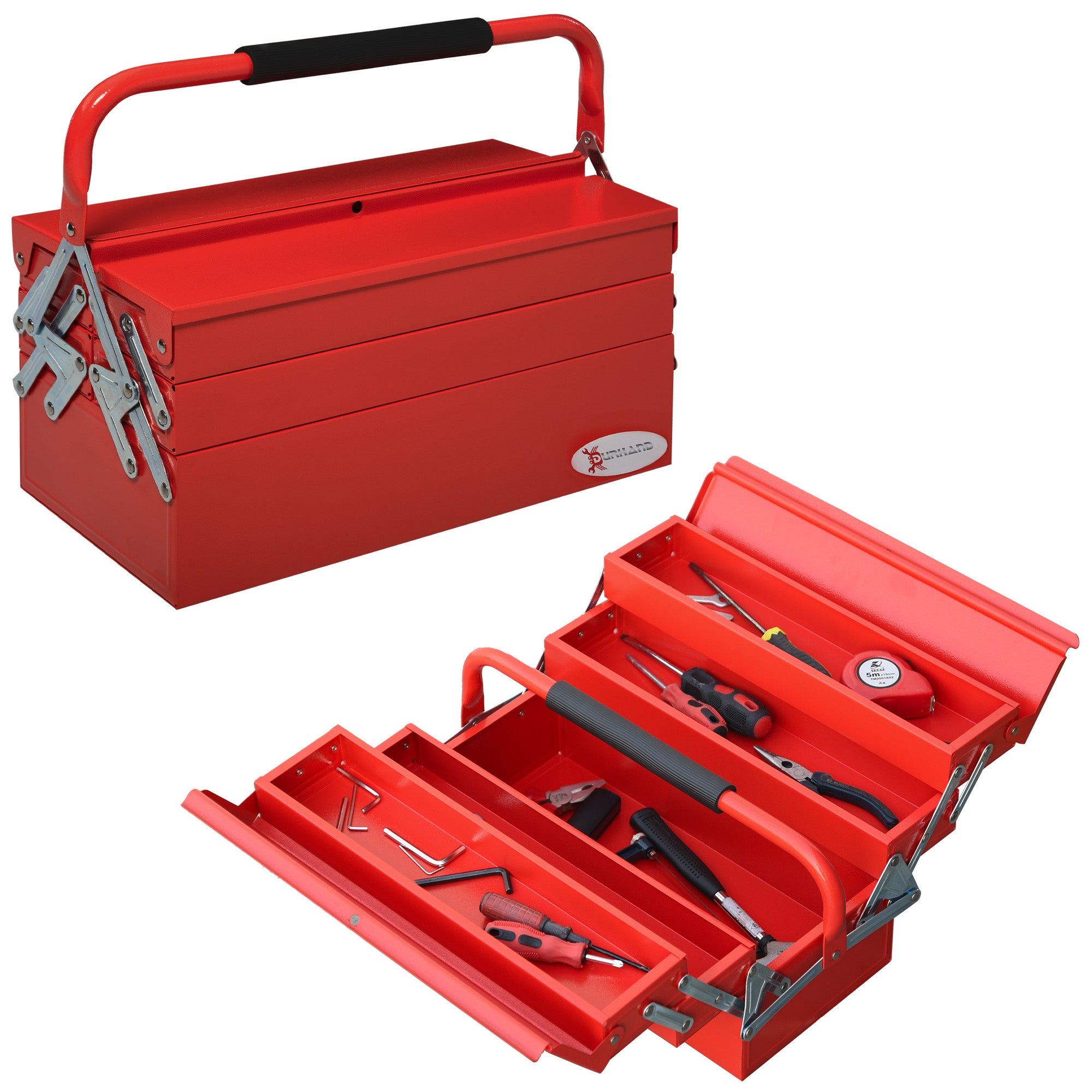 Work Bench, Sawhorse, Support Stand, Foldable, Non-slip, Steel, Orange, Black, 99.5 x 50 x 78 cm, Weight Capacity 125 kg