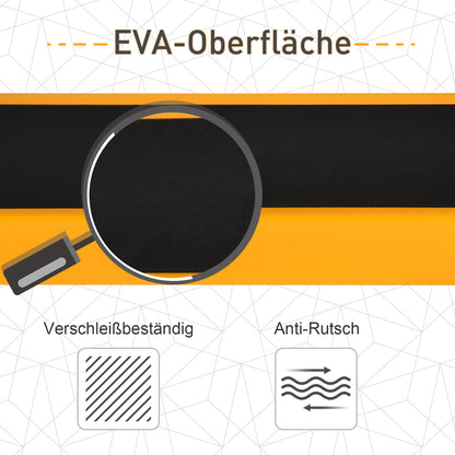 Work Bench, Sawhorse, Support Stand, Foldable, Non-slip, Steel, Orange, Black, 99.5 x 50 x 78 cm, Weight Capacity 125 kg