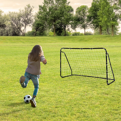 Football Goal - Soccer Goal - Training Goal dimensions 203L x 81W x 120H cm - black epoxy polyester metal frame - included pegs - black