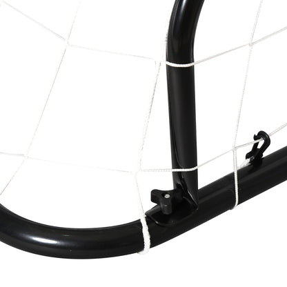 Football Goal - Soccer Goal - Training Goal dimensions 203L x 81W x 120H cm - black epoxy polyester metal frame - included pegs - black