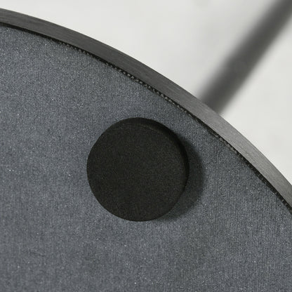 Free Standing Coat Rack with 6 Disc Hooks and Slate Base, Steel Coat Stand for Entryway and Bedroom, Black