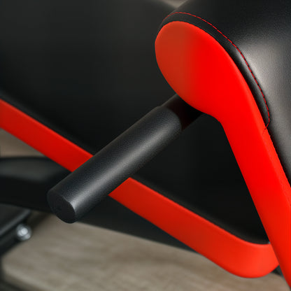 SPORTNOW Weight Bench, Multifunction Training Bench, Foldable Fitness Bench, up to 120 kg load capacity, for Home, Bicep Curls, Barbell, Steel, Black