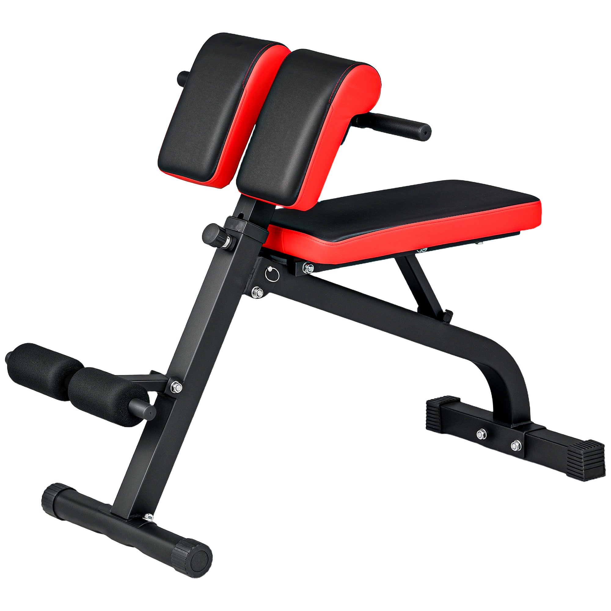 SPORTNOW Weight Bench, Multifunction Training Bench, Foldable Fitness Bench, up to 120 kg load capacity, for Home, Bicep Curls, Barbell, Steel, Black