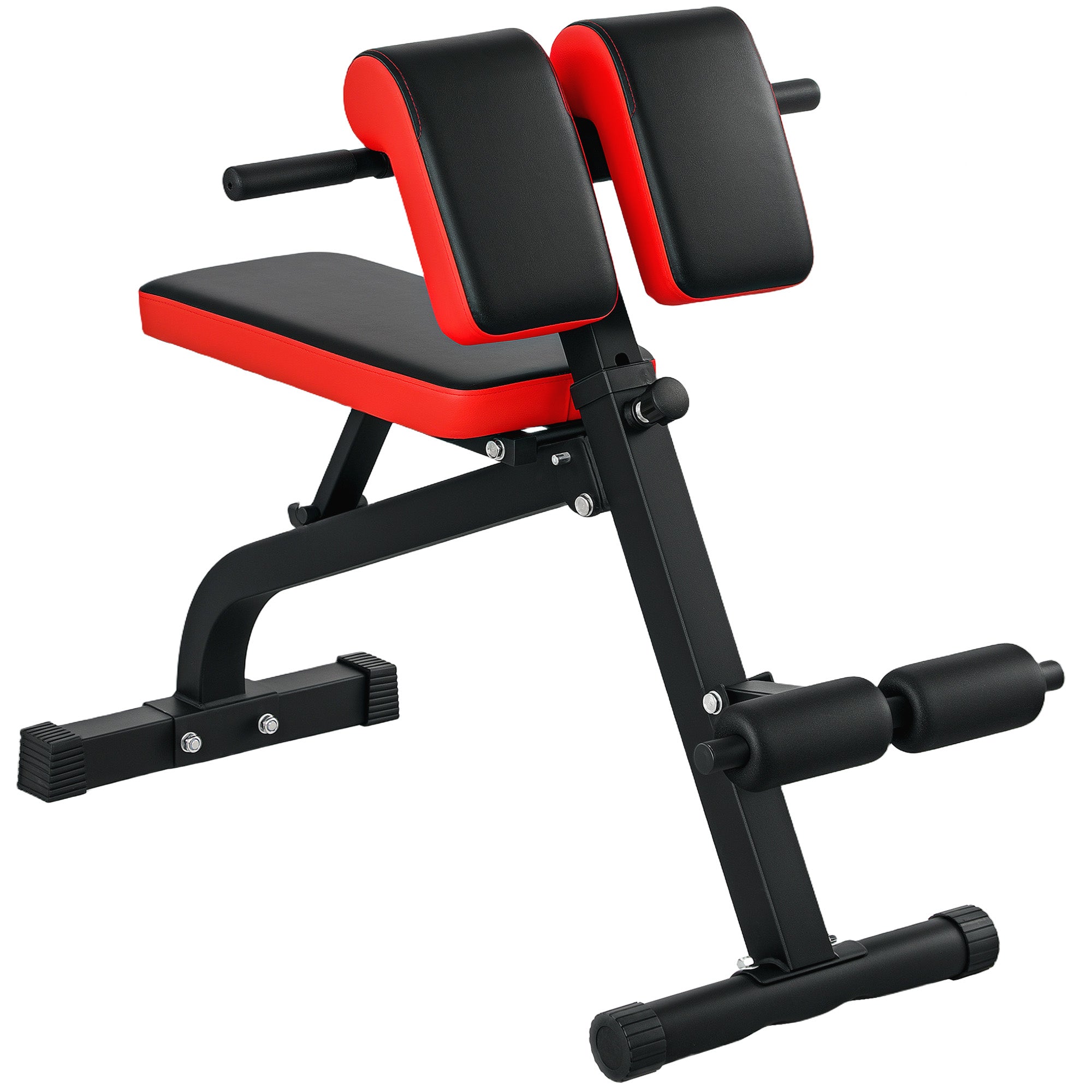 SPORTNOW Weight Bench, Multifunction Training Bench, Foldable Fitness Bench, up to 120 kg load capacity, for Home, Bicep Curls, Barbell, Steel, Black