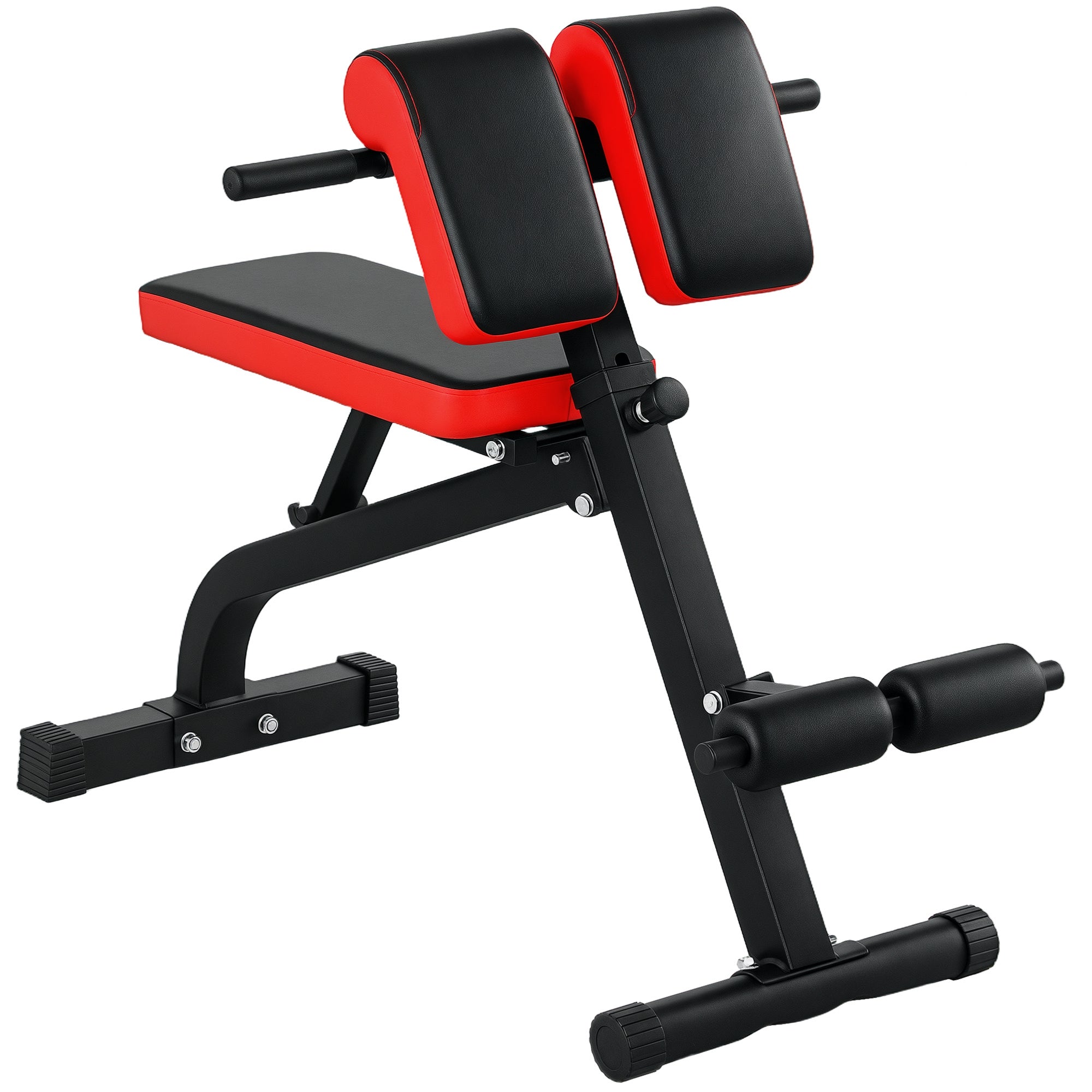 SPORTNOW Weight Bench, Multifunction Training Bench, Foldable Fitness Bench, up to 120 kg load capacity, for Home, Bicep Curls, Barbell, Steel, Black