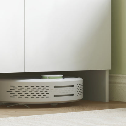 Kitchen Cabinet Buffet Cabinet with Worktop, 2 Doors, 2 Cabinets, Tall Cabinet with Silent Hinges, Microwave Cabinet with Modern Design, White