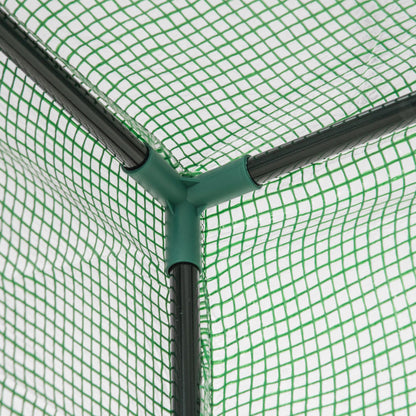 Greenhouse with Door, Winterproof Steel Frame Greenhouse, Greenhouse for Balcony, Garden, Tomato House 100x50x150cm, Tomato Greenhouse for Tomatoes, Vegetables, Flowers, Plants, Green