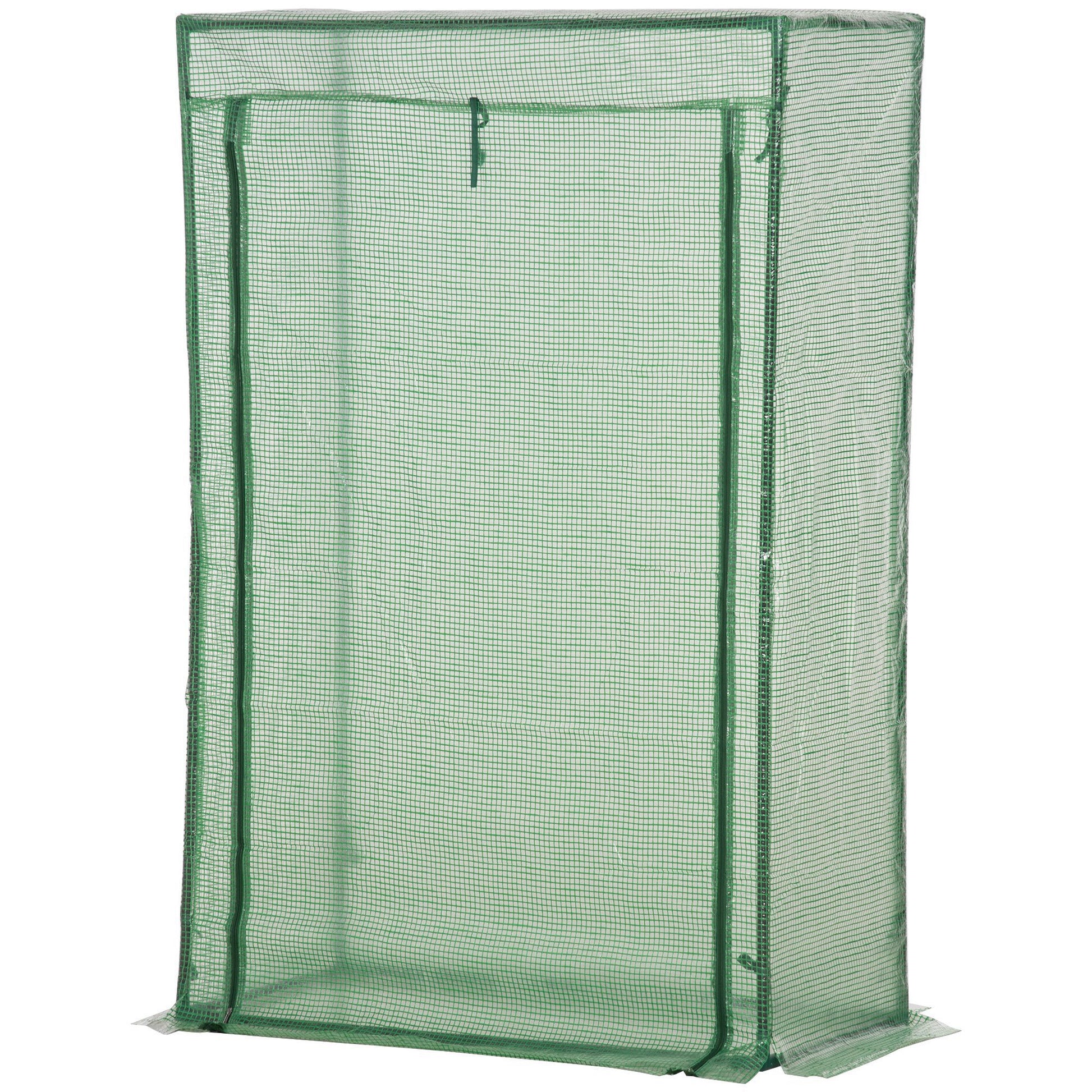 Greenhouse with Door, Winterproof Steel Frame Greenhouse, Greenhouse for Balcony, Garden, Tomato House 100x50x150cm, Tomato Greenhouse for Tomatoes, Vegetables, Flowers, Plants, Green