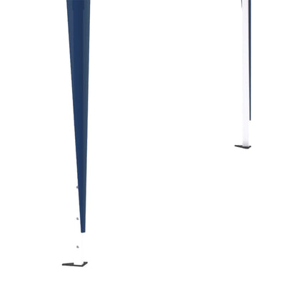 Folding Pavilion Pavilion 3 x 3 m Garden Pavilion Foldable Party Tent Adjustable Height Gazebo with Carrying Bag UV Protection Steel Oxford Blue