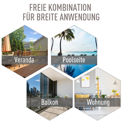 Folding Chair with Armrest 2-Pack Camping Chair Fishing Chair Metal Gray 58 x 64 x 94 cm