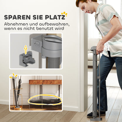 Retractable Stair Gate 0-136cm 87cm High Door Safety Gate Stair Barrier Retractable Gate Safety Gate for Pets Door Gate Protection Gate Suitable for Stairs Doors Indoor & Outdoor