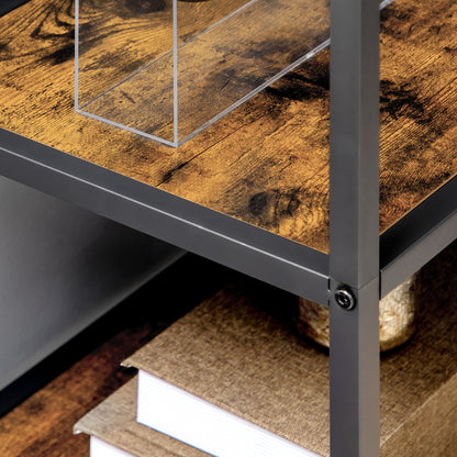 Industrial Style 7-Tier Steel Frame Storage Bookcase for Living Room Bedroom Kitchen - 83 x 34 x 180 cm