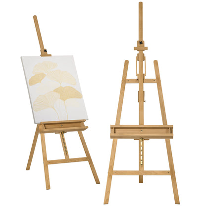 Easel Stand Easel Folding Studio Easel Height Adjustable Canvas Stand with Holder for Canvases, Art Painting, Wood, up to 120 cm Height