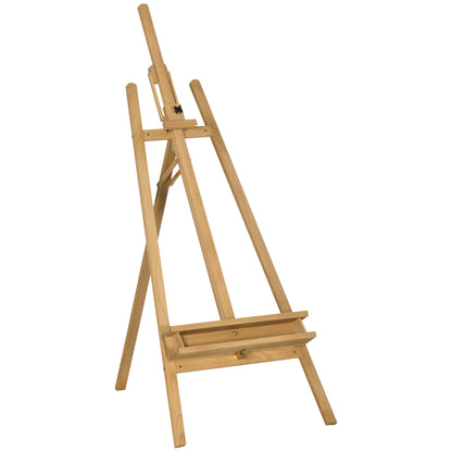 Easel Stand Easel Folding Studio Easel Height Adjustable Canvas Stand with Holder for Canvases, Art Painting, Wood, up to 120 cm Height