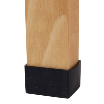 3-Tier Wooden Planting Table Gardening Table with Metal Plate, 2 Shelves, and Hooks Weather-Resistant for Garden Terrace Balcony 76x37x89 cm Natural Wood