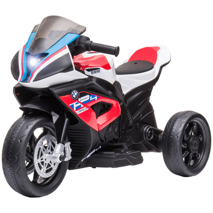 Kids Electric Motorcycle Children's Motorbike 6V Electric Vehicle Electric Tricycle Kids Vehicle with 3 Music Modes 2.5km/h Kids Motorcycle for Children aged 18 months PP Metal Red 82.5 x 42 x 54 cm